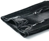 Summer Embroidered Eagle Denim Shorts Men's Summer Thin Fit Good Quality Ripped Five Points Pirate Shorts