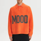 grunge fire sweater, streetwear drip, cozy knitwear for men, oversized grunge aesthetic winter top