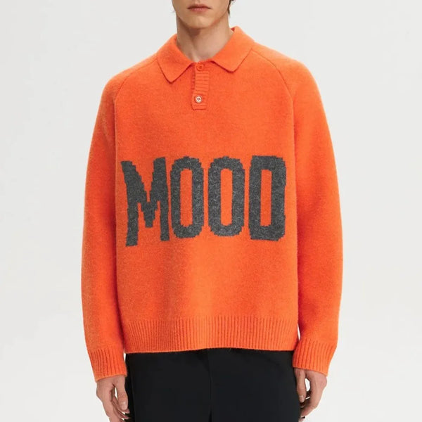 grunge fire sweater, streetwear drip, cozy knitwear for men, oversized grunge aesthetic winter top