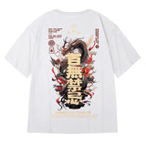 Trapwear Barcode glitch – 2024 Dragon Magical Power Print T Shirts Mens Breathable O N