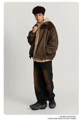 Checkered Varsity Bomber Coat Statement Piece