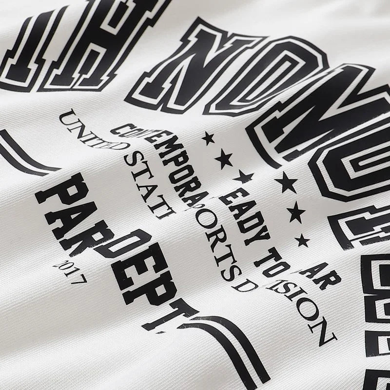 Harajuku Oversized Shirt – Black White Ih Nom Uh Nit Short Sleeve Tops Tee Men Woman Be – Urban Streetwear for Men & Women
