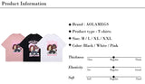 Harajuku Crying angel – Aolamegs Hip Hop T Shirt Men Cartoon Couple Print Streetwear
