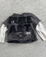 Cyberpunk Graphic tee – High Street Trendy Brand Fashion Letter Embroidery Splicing