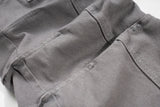 streetwear big pockets sashes pleated baggy jeans for men and women washed straight casual cargo pants oversize denim trousers 1 unique cargo style 79