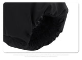 2024AW windproof warm turtleneck slant cut pocket detachable hooded cotton suit