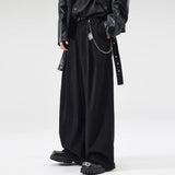 wide leg casual suit pants men japanese korean streetwear fashion loose cleanfit suit baggy pants cityboy long trousers menswear bottoms