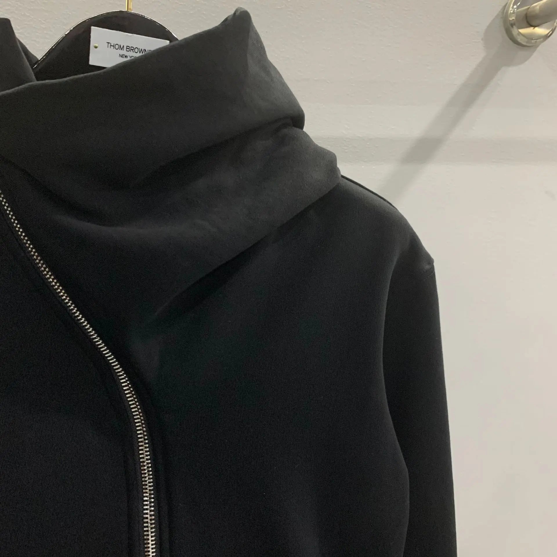 Harajuku melting smiley featuring new luxury 2023 rick wizard fleece zipper pullover hoodies hoody hooded sweatshirts velvet cotton thick fleece us size 699