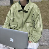 American Retro Pu Leather Jacket Spring And Autumn Hiphop High Street
