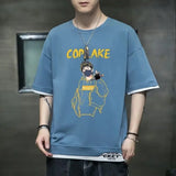 Glitchcore Chrome logo – Hot Summer Mens T Shirt Korean Version Of Harajuku High Stre