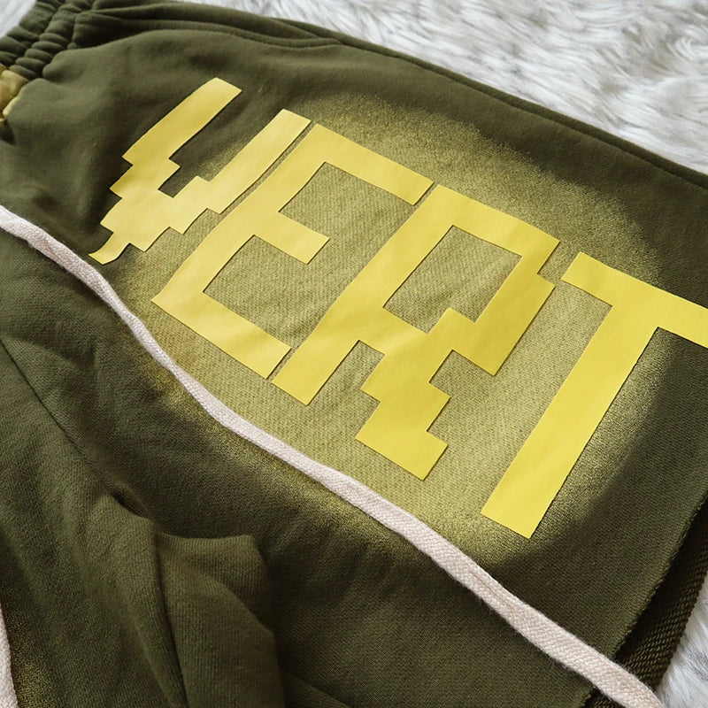 New 2023 Novelty High Men Vertabrae Comfortable Tie-dyed Skateboard Street Cotton Casual Shorts Kanye Hip-hop Parkour #183