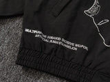 New Men Undercover Embroidery Parka noctilucent Track Zipper Casual Mess Windbreaker Hoody Trench Jackets Coat size 2 3 4 5 R089