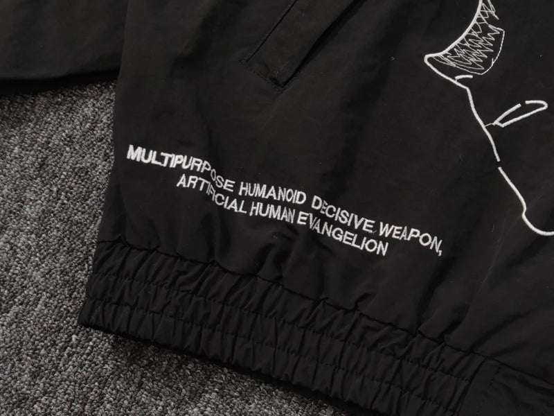 New Men Undercover Embroidery Parka noctilucent Track Zipper Casual Mess Windbreaker Hoody Trench Jackets Coat size 2 3 4 5 R089