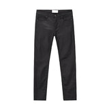 men pants high street wax coating pant casual streetwear hip hop zipper trousers harajuku fashion slim fit skinny pants joggers unique joggers style 2120