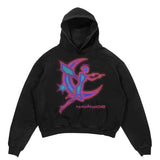 Y2K Womens Top Hoodies Sweatshirt Pullover Oversized Streetwear Vintag