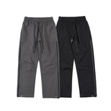 retro hip hop drawstring back zipper breathable casual trousers mens straight solid color vibe style oversized track pants unique default style 426