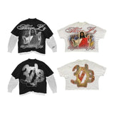 Gothic Graphic tee – 2024Y2K European And American Street Harajuku Retro T Shirt