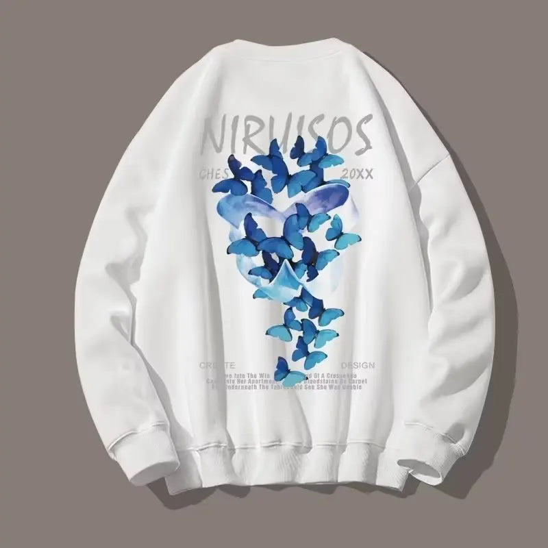 Spring Autumn Long Sleeve Mens Hoodies Korean Fashion Streetweat Print