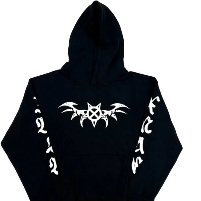 Y2K tribal flames featuring new hot 2024 ken carson merch playboi carti whole pullover hoodies hoody hooded sweatshirts velvet cotton thick 730