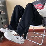 autumn sports pants men oversized casual wide leg pants men streetwear sweatpants loose straight pants mens joggers trousers urban active pants