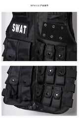 winter street style featuring hip hop sleeveless vests adjustment cargo waistcoat with pockets zipper military jacket fashion streetwear mens tactical vests design – premium quality jacket for men