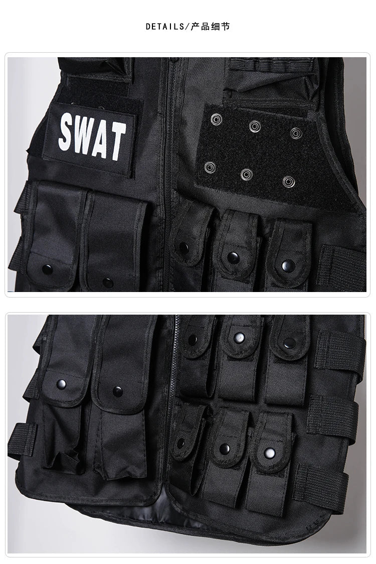 winter street style featuring hip hop sleeveless vests adjustment cargo waistcoat with pockets zipper military jacket fashion streetwear mens tactical vests design – premium quality jacket for men