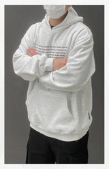 Oversized Urban Half Zip Hoodie – Autumn Mens Y2K Letter Printed Goth Hoodies New American Streetwear Hooded Sweatshirts Hip Hop Fashion Pullover Retro Hoody | Zip Knit Drop #145