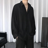 2023 Spring New Light Luxury Fashion Shirt Men Korean Version Long-sleeved Loose Casual Men Clothing Boutique Clothing