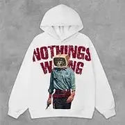 Trapwear Streetwear – Harajuku Oversized Vintage God Letter Print Hoodies Women – Streetwear Fashion for Men & Women