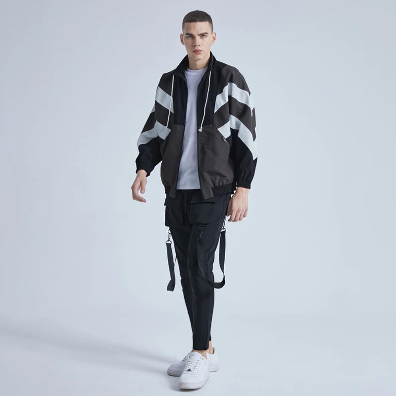 Graffiti minimalist hooded bomber nan puffer