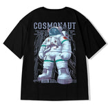 Y2k Tribal flames – Mens Funny Cosmonaut Graphic Printed T Shirt 2025 Summer