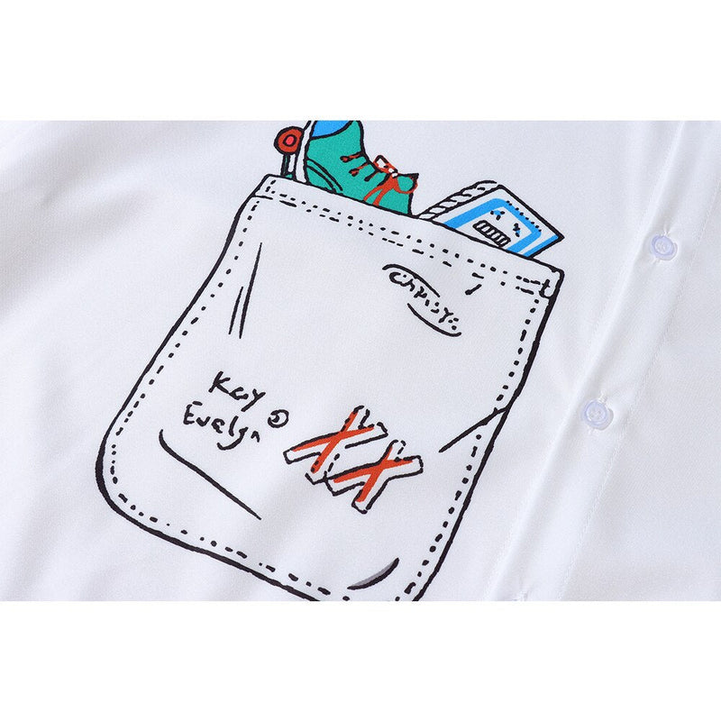 "Pencil Pocket" Unisex Men Women Streetwear Graphic Shirt Daulet Apparel