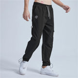 rainbowtouches new mens sports cargo pants loose fittness trousers drawstring hip hop casual fashion harajuku men pants unique cargo style 2979