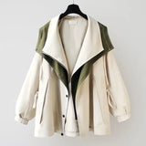 Waist Mid Length Windbreaker 2024 New Korean Style New High End Womens