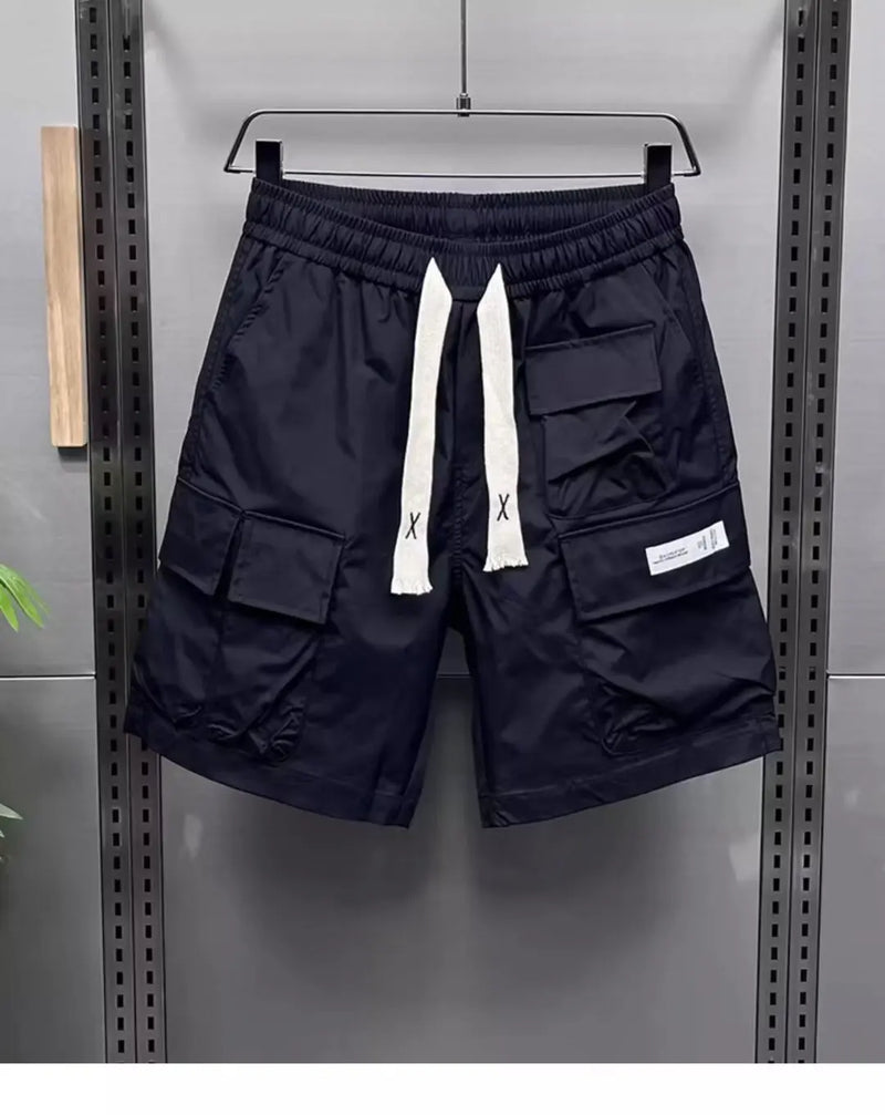 Men's Shorts Multi-Pocket Fashion Overalls Shorts Quick Dry Outdoor Casual Fitness Loose Harajuku Streetwear High Quality Shorts