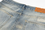 mens fashion ripped jeans blue straight baggy jeans trousers luxury loose casual distressed denim pants male 1 unique jeans style 4616