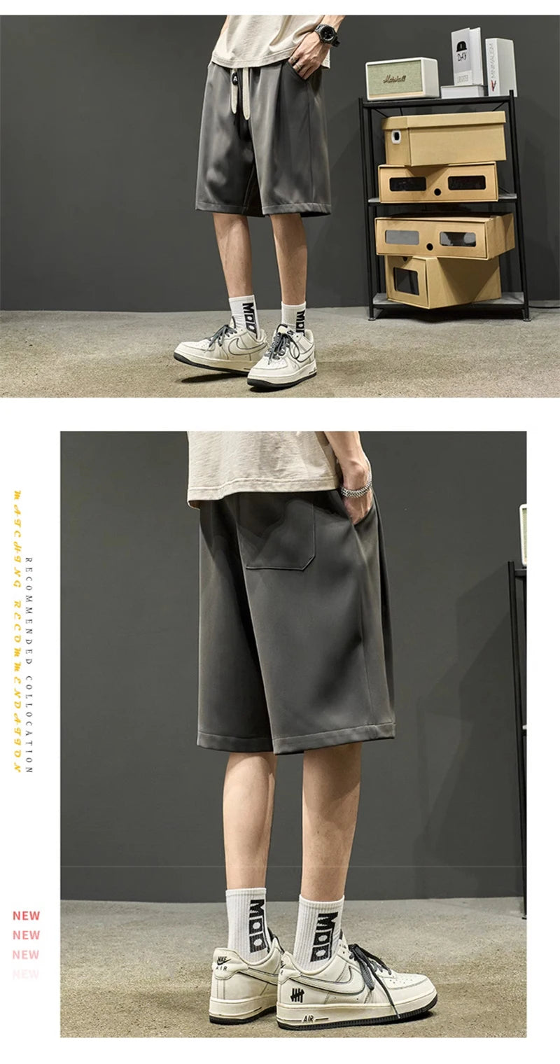 summer mens baggy casual shorts 2024 new y2k streetwear sweat short pants male sports fitness breathable basketball bermuda unique shorts style 3470