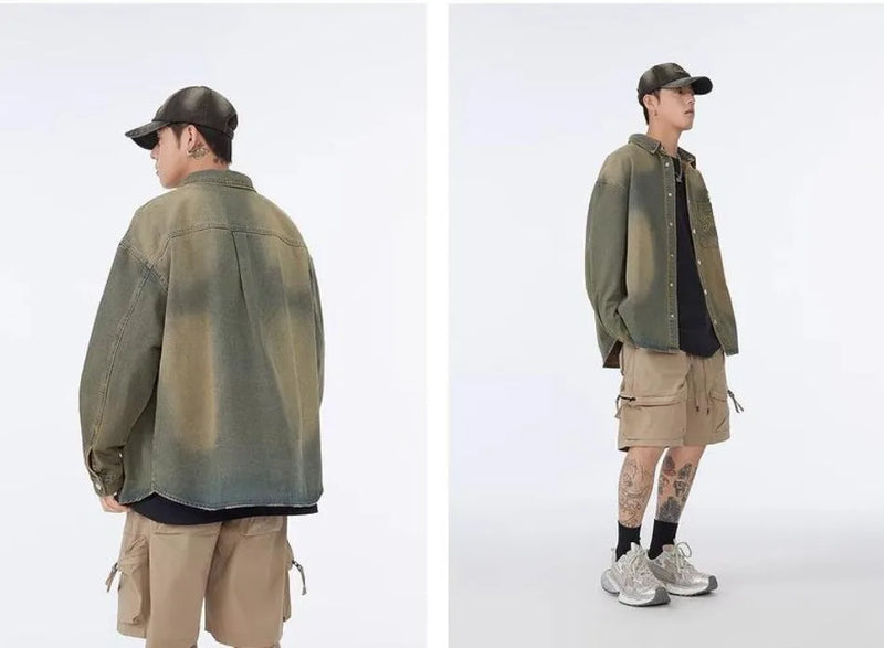 checkered streetwear jacket, daily essential, for men, fall streetwear outfit, oversized style, layered fashion, modern aesthetic