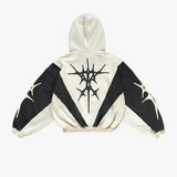 Skatercore Fit – Y2K Gothic Hoodie Loose Splicing Hoodies Women Geometric – Streetwear Fashion for Men & Women