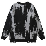 varsity flame pullover for men with bold graphic knit design, perfect for 2025 fashion, street fashion menswear trend for sea