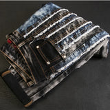 fashion distressed washed ripped destroied denim jean pants mens zipper skinny biker jeans hip hop streetwear slim pants joggers casual joggers