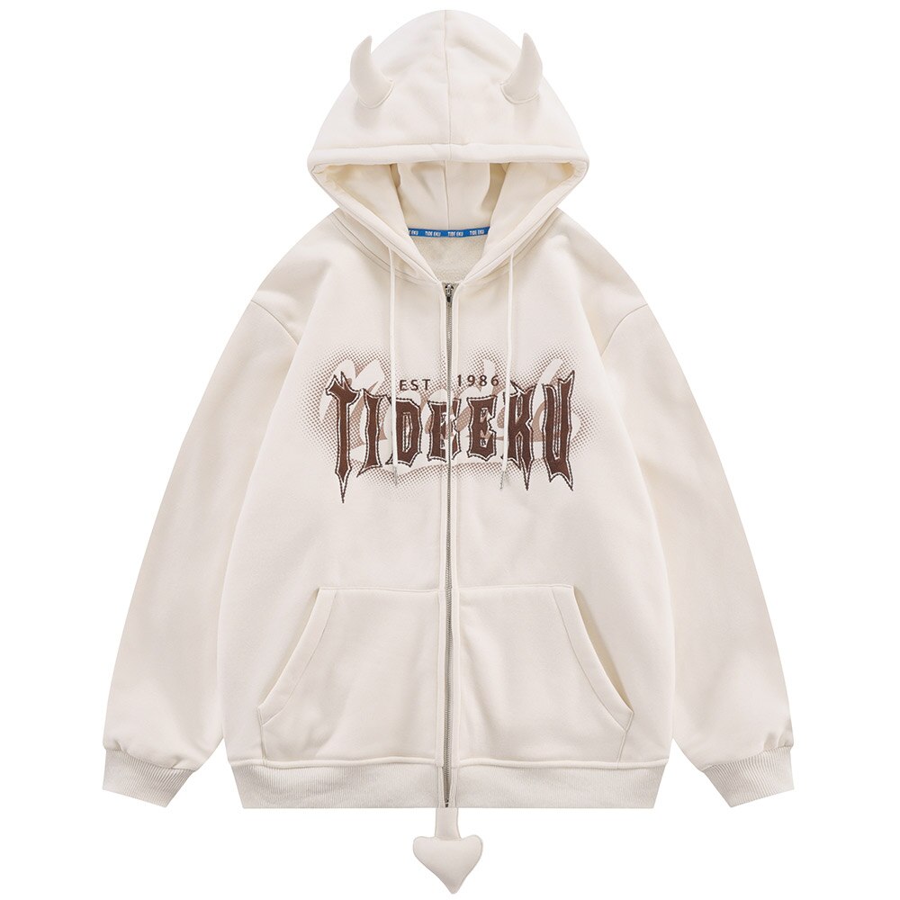 "Devil's Work" Unisex Men Women Streetwear Graphic Hoodie