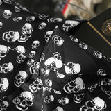 New 2021 Men luxurious classic Skull Head Fashion Cotton Casual Shirts Shirt high quality Pocket Long-sleeves S 2XL #D232