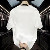 Trapwear Vintage print – New Summer Mens Cotton T Shirt American Oversized Loose Whit