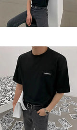 Sadcore Crying angel – Korean Style Summer New Short Sleeved T Shirt For Men Solid