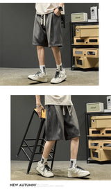 summer mens baggy casual shorts 2024 new y2k streetwear sweat short pants male sports fitness breathable basketball bermuda unique shorts style 3472