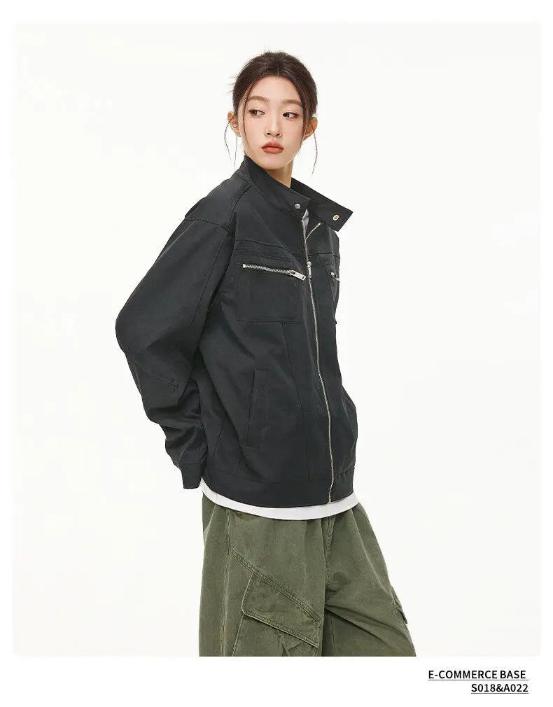 checkered varsity bomber, high-street look, men's streetwear fashion, trendy oversized fit, urban techwear design, modern hip