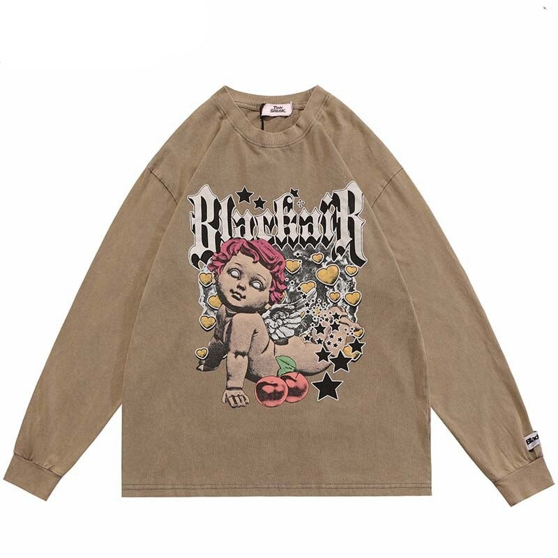 "Sparkling Eyes" Unisex Men Women Streetwear Graphic Sweatshirt Daulet Apparel