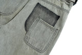 streetwear washed vintage ribbons logging jeans pants mens straight ropa hombre baggy cargos oversized loose denim overalls unique cargo style 5625