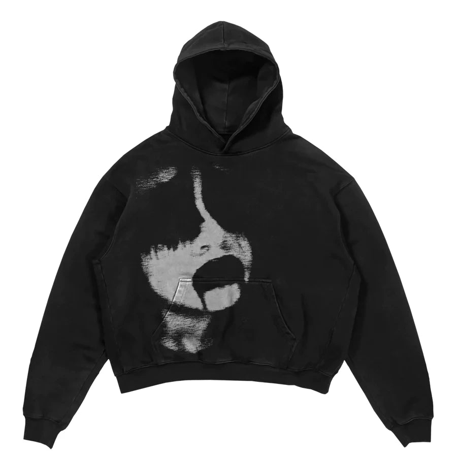 Y2K Womens Top Hoodies Sweatshirt Pullover Oversized Streetwear Vintage